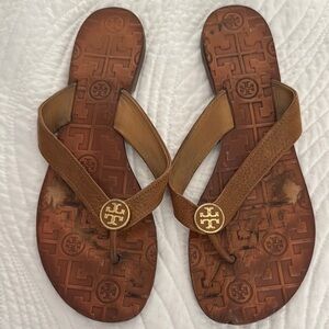 Tory Burch Tan Leather Sandals